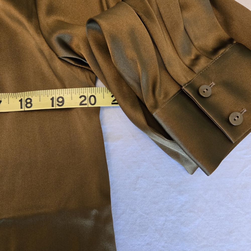 Eileen Fisher Brown Blouse - Picture 7 of 8